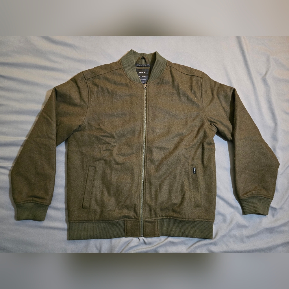 Olive Green Bomber Jacket